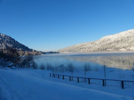 Lac de Gérardmer sous la neige