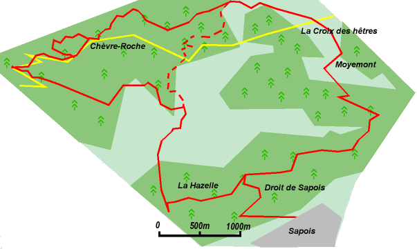 Carte de la balade