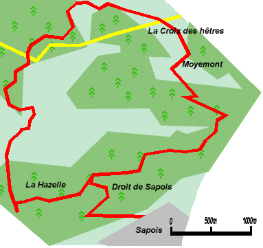 Carte de la balade