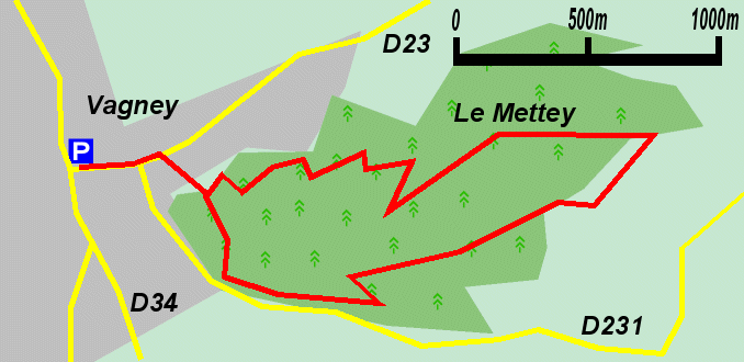 Carte de la balade